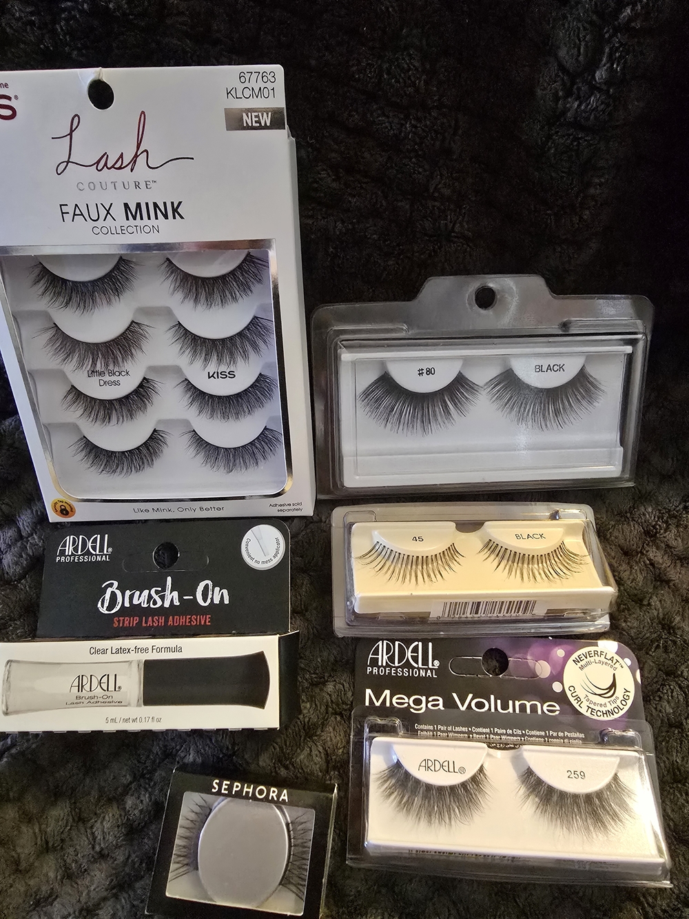 Kiss Lash Couture Faux Mink Black Mixed False Eyelashes Set